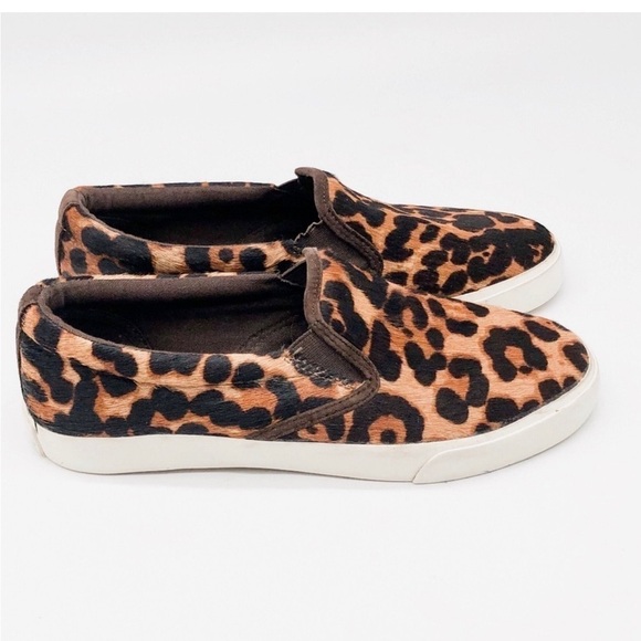 LAUREN Ralph Lauren Leopard Print Sneakers calf hair size 9B - Picture 2 of 10